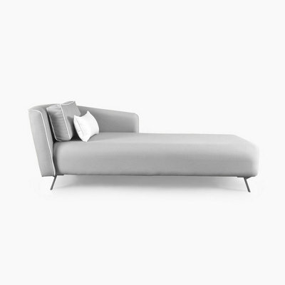 Emelda Grace Chloe Chaise Longue - Grey - image 1