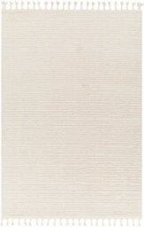 Livabliss Nora-Global Grey Ivory High Pile Fringe Living Dining Bedroom Rug 160 X 213 Cm Easy Care, Non Shedding - thumbnail 1