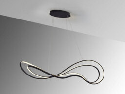 Luminosa Lighting Luminosa Danza Bar Pendant Ceiling Light Black Led 3000K - Uk Stock - thumbnail 5