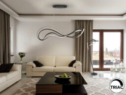 Luminosa Lighting Luminosa Danza Bar Pendant Ceiling Light Black Led 3000K - Uk Stock - thumbnail 2