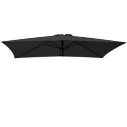 VRUC Replacement Parasol Fabric Umbrella Canopy Cover For 3X2M 6 Arm Parasols Black - thumbnail 1