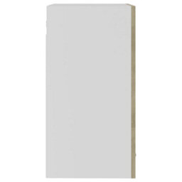 Walplus Hanging Glass Cabinet Lyon Sonoma Oak 40X31X60 Cm Engineered Wood - thumbnail 8