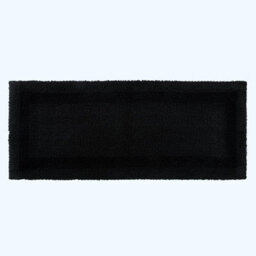 Homescapes Luxury Reversible Bath Mat Runner - Black - thumbnail 1