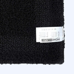 Homescapes Luxury Reversible Bath Mat Runner - Black - thumbnail 3