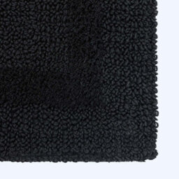 Homescapes Luxury Reversible Bath Mat Runner - Black - thumbnail 2