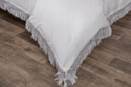 Rapport Tia Trellis Tasselled Duvet Cover Bedding Set - thumbnail 3