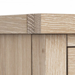 Farro Washed Oak 180Cm Extra Large Tv Unit - Fully Assembled - Painted With Oak Top By Roseland Furniture - thumbnail 5