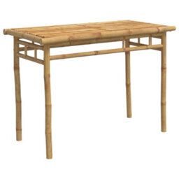 Walplus 5 Piece Garden Outdoor Dining Set Suitable For Backyard, Patio  Bamboo - Cushion Not Included - thumbnail 4