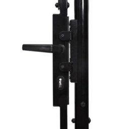 Walplus Black Double Door Fence Gate With Spear Top 400X225 Cm (Includes Keys) - thumbnail 4