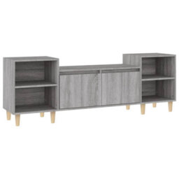 Walplus Tv Cabinet Grey Sonoma 160X35X55 Cm Engineered Wood - thumbnail 2