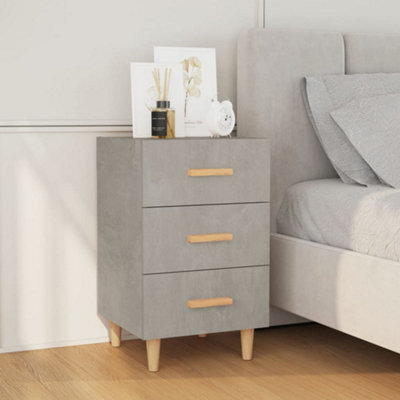 Berkfield Bedside Cabinet Concrete Grey 40X40X66 Cm Engineered Wood - image 1