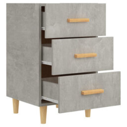 Berkfield Bedside Cabinet Concrete Grey 40X40X66 Cm Engineered Wood - thumbnail 6