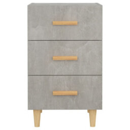 Berkfield Bedside Cabinet Concrete Grey 40X40X66 Cm Engineered Wood - thumbnail 4