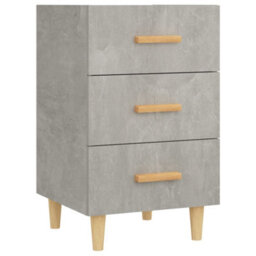 Berkfield Bedside Cabinet Concrete Grey 40X40X66 Cm Engineered Wood - thumbnail 2