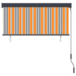 Berkfield Outdoor Roller Blind 140X250 Cm Yellow And Blue - thumbnail 4