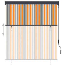 Berkfield Outdoor Roller Blind 140X250 Cm Yellow And Blue - thumbnail 3