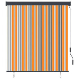 Berkfield Outdoor Roller Blind 140X250 Cm Yellow And Blue - thumbnail 2