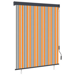 Berkfield Outdoor Roller Blind 140X250 Cm Yellow And Blue