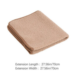 Living And Home Camel Lambswool Style Non Slip Faux Plush Sofa Cover Pack Of 1 70Cm W X 70Cm D - thumbnail 9