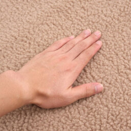 Living And Home Camel Lambswool Style Non Slip Faux Plush Sofa Cover Pack Of 1 70Cm W X 70Cm D - thumbnail 8
