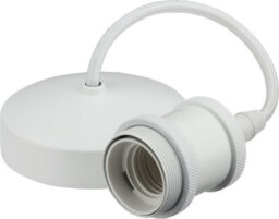 "Knightsbridge 8271Mw 6"" Vintage Pendant Set In A Matt White Finish" - thumbnail 1