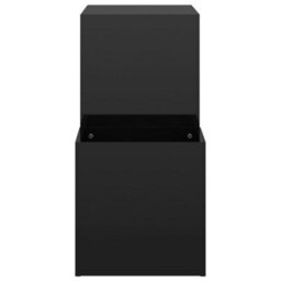 Berkfield Hall Shoe Cabinet High Gloss Black 105X35.5X70 Cm Engineered Wood - thumbnail 6
