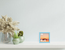 6X6 Light Blue Picture Frame (15.2 X 15.2Cm) Poster, Photo, Artwork, Gallery Wall Or Print - thumbnail 2