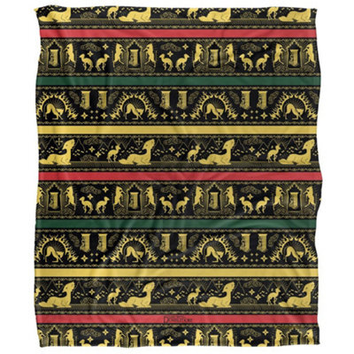 Fantastic Beasts: The Secrets Of Dumbledore Silky Brazil Pattern Supersoft Blanket Multicoloured (152Cm X 127Cm) - image 1