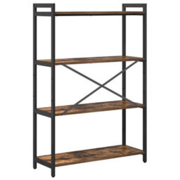 Berkfield Bookcase Smoked Oak 80 X 30 X 118 Cm Engineered Wood - thumbnail 7