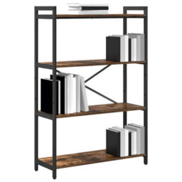 Berkfield Bookcase Smoked Oak 80 X 30 X 118 Cm Engineered Wood - thumbnail 3