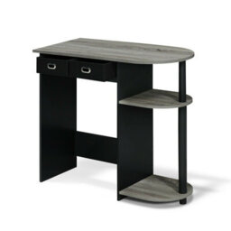 Walplus Furinno Go Green Home Laptop Notebook Computer Desk/table, French Oak Grey/black - thumbnail 6