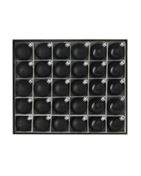 Werchristmas Black Shatterproof Baubles 50 Pack - thumbnail 1