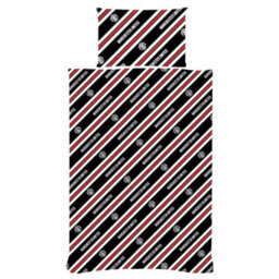 Manchester United Fc Core Stripe Duvet Cover Set Red/yellow/black (Single) - thumbnail 3