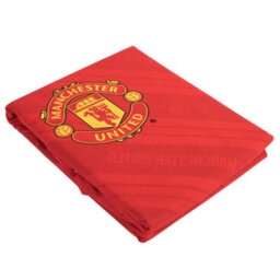 Manchester United Fc Core Stripe Duvet Cover Set Red/yellow/black (Single) - thumbnail 2