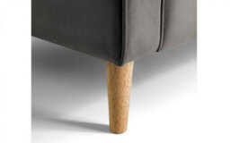 iLikeStores Storm Grey Velvet Sofa - 3 Seater - thumbnail 3