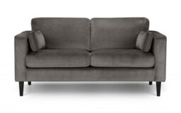 iLikeStores Storm Grey Velvet Sofa - 3 Seater - thumbnail 2