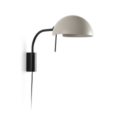 Luminosa Lighting Luminosa Dominica Dome Wall Lamp Black, Beige 1X E27 - image 1