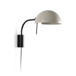 Luminosa Lighting Luminosa Dominica Dome Wall Lamp Black, Beige 1X E27 - thumbnail 1