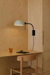 Luminosa Lighting Luminosa Dominica Dome Wall Lamp Black, Beige 1X E27 - thumbnail 2