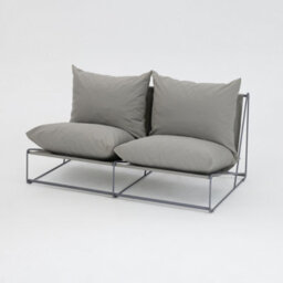 Home Detail Marina Steel 3 Seater Garden Chair, Grey - thumbnail 6