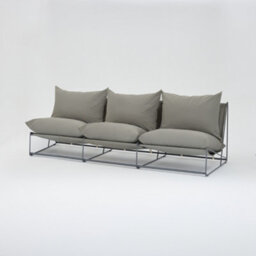 Home Detail Marina Steel 3 Seater Garden Chair, Grey - thumbnail 3