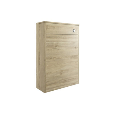 Grasmere Havana Oak Contemporary Oak Effect Freestanding Toilet Cabinet (H)888mm X (W)600mm - image 1