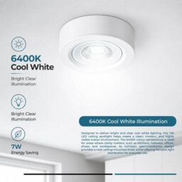Recessed Led Spot Lights Ceiling Downlight Surface Downlight Power 7W - thumbnail 3