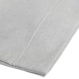 Serene Plain Dyed Soft Touch Pair Of Silver Housewife Pillowcases - thumbnail 3
