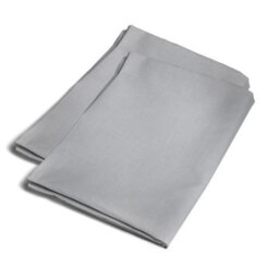 Serene Plain Dyed Soft Touch Pair Of Silver Housewife Pillowcases - thumbnail 2