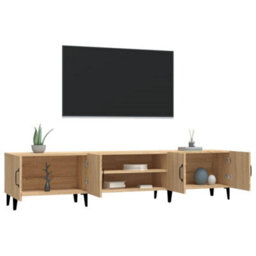 Walplus Tv Cabinet Sonoma Oak 180X31.5X40 Cm Engineered Wood - thumbnail 5
