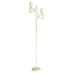 Luminosa Lighting Luminosa San Marino Floor Lamp In-Line Switch 2 Light E14 Cream/french Gold - thumbnail 1