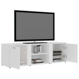 Walplus Tv Cabinet White 120X34X37 Cm Engineered Wood - thumbnail 5