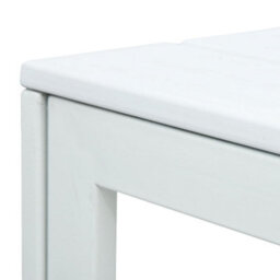 Berkfield Coffee Table White 78X78X74 Cm Hdpe Wood Look - thumbnail 4