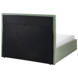 Beliani Ottoman Bed Lorient Boucle Green 140 X 200 Cm (Eu Double) - thumbnail 8